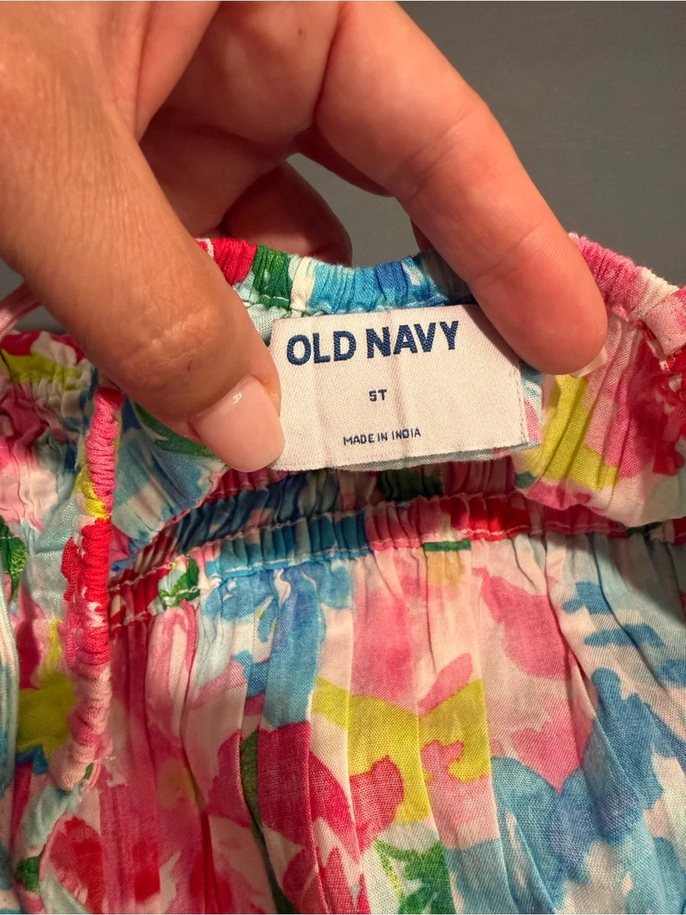 Old Navy - Girls Floral Sundress in Pink, Blue & Green - size 5T